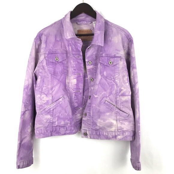 purple trucker jacket